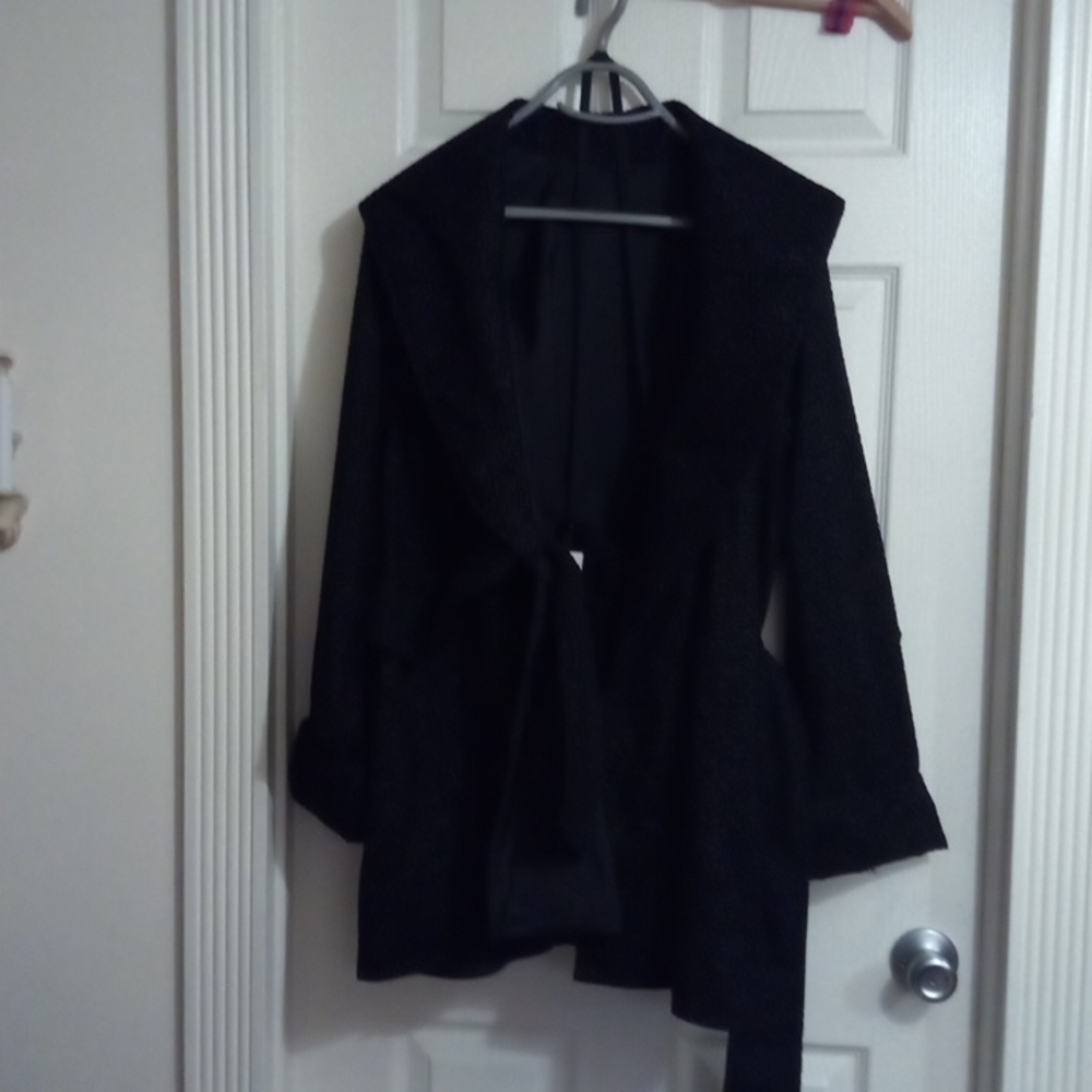 Vintage belted wrap with matching purse